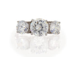 Elegant Design Round Cut AAA CZ 925 Sterling Silver Affordable Wedding Engagement Bridal Ring